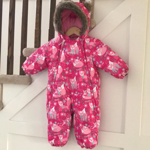 Other - 18M OshKosh Toddler Baby Girl Pink Bunting Snowsuit One Piece